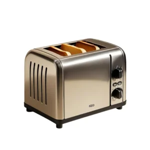 4 Slice Toaster, Stainless Steel & Black